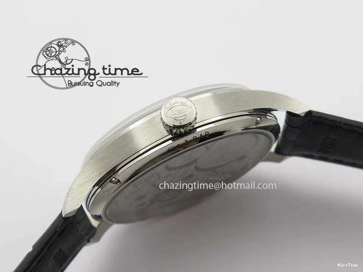 MIROTIME 1223 Effortless Portuguese IW544404 SS White Dial On Black Leather Strap A 7257